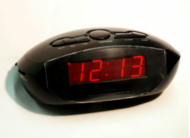 AM FM clock radio